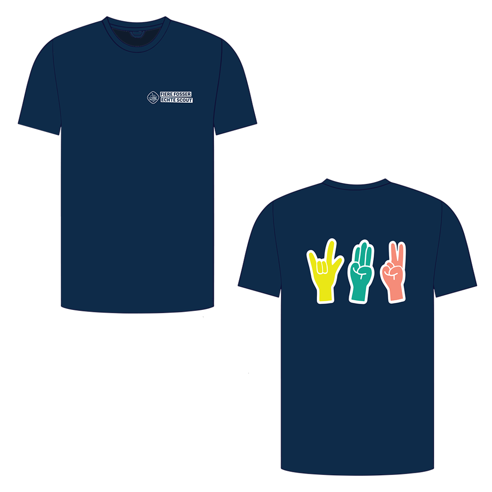 T-Shirt peace love scouting